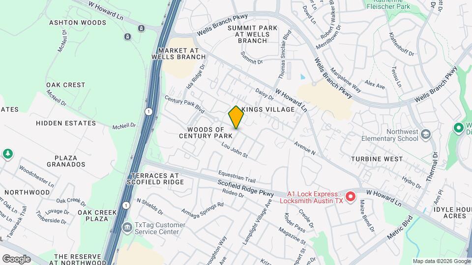 2601 Century Park Blvd Map and Location Details