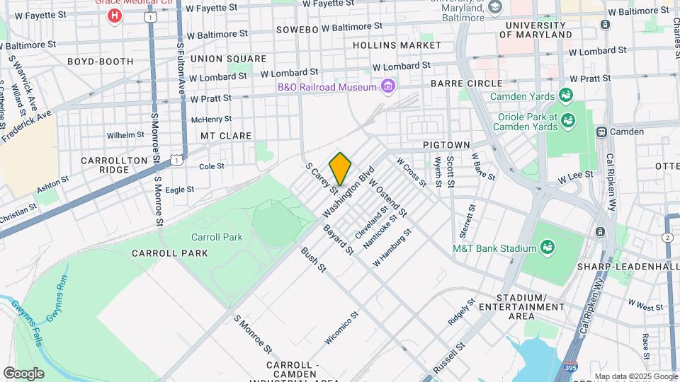 1127 S Carey St Map and Location Details