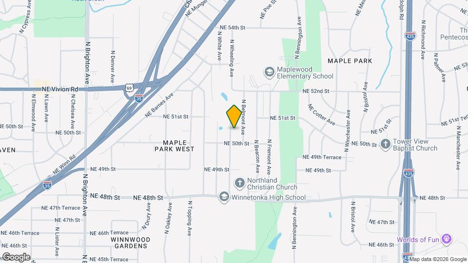 5015 N Wheeling Ave Map and Location Details