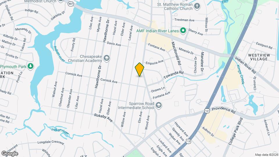 1306 Linden Ave Map and Location Details