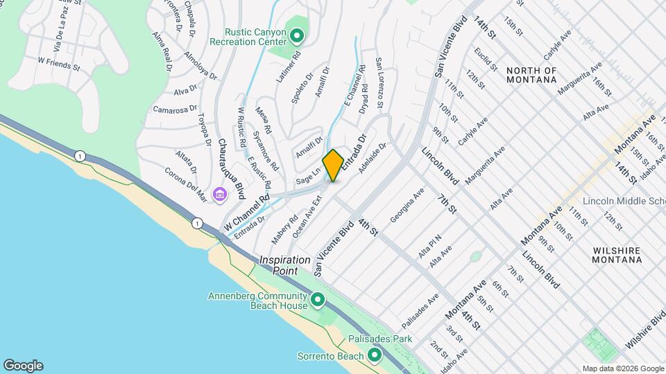 386 Entrada Dr Map and Location Details