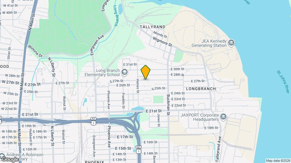 1442 E 27th St Map and Location Details