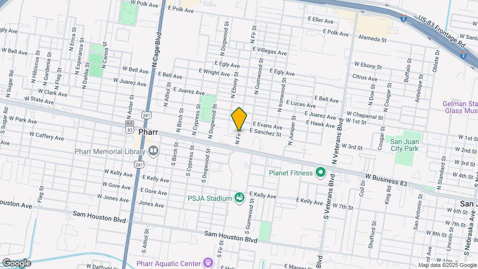 12 N Ebony St Map and Location Details