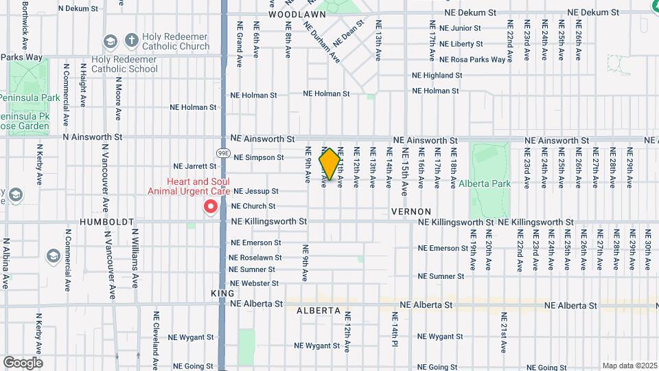 5722 NE 10th Ave Map and Location Details