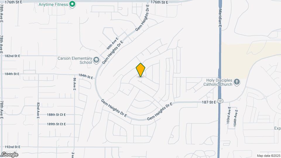 9415 185th St Ct E Map and Location Details