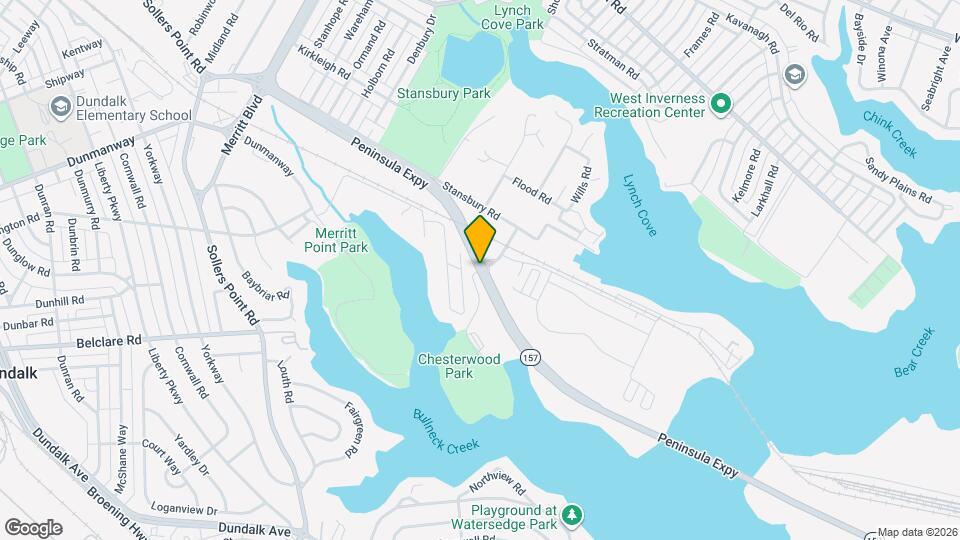 Cove Point Apartments Map and Location Details