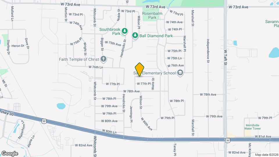 3413 W 77th Ave Map and Location Details