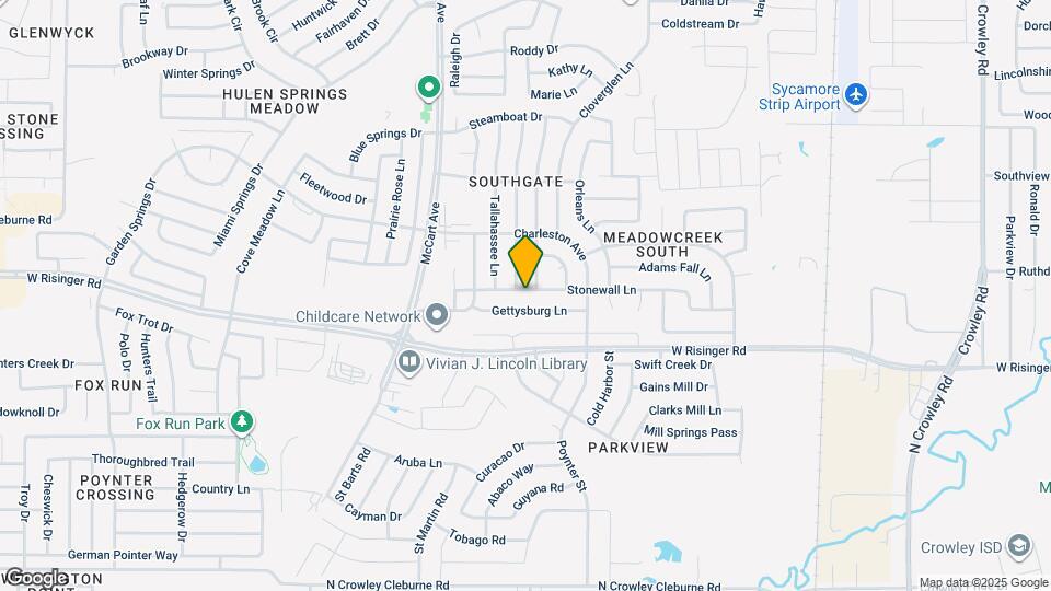 3205 Stonewall Ln Map and Location Details