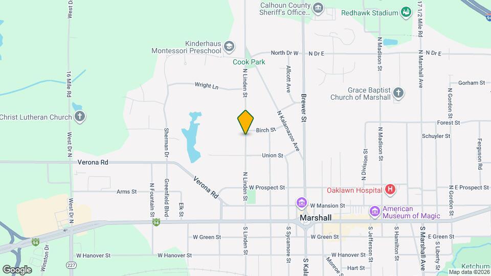 430 N Linden St Map and Location Details