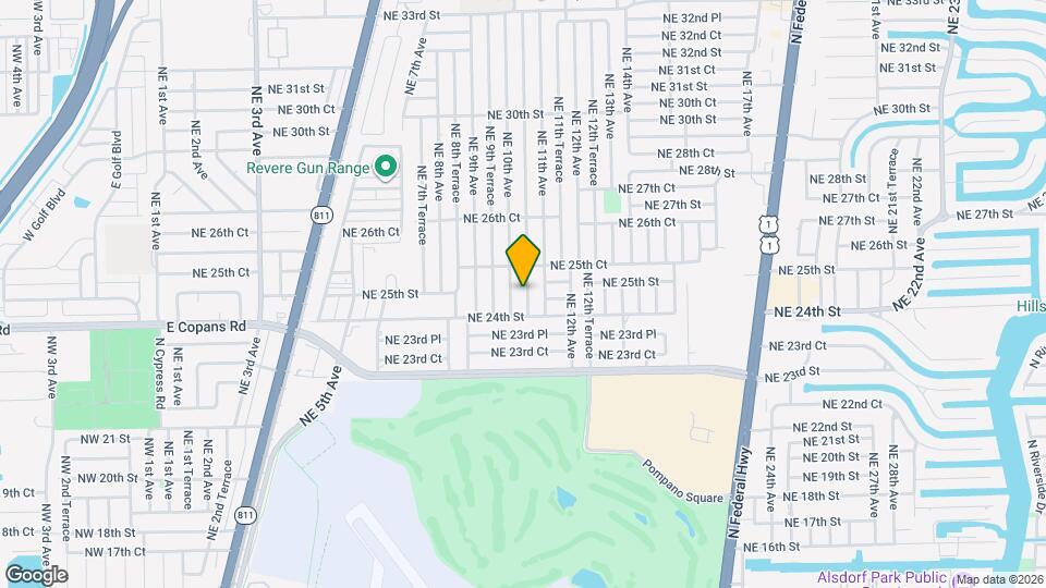 2431 NE 10th Terrace Mapa y Detalles de la Ubicación