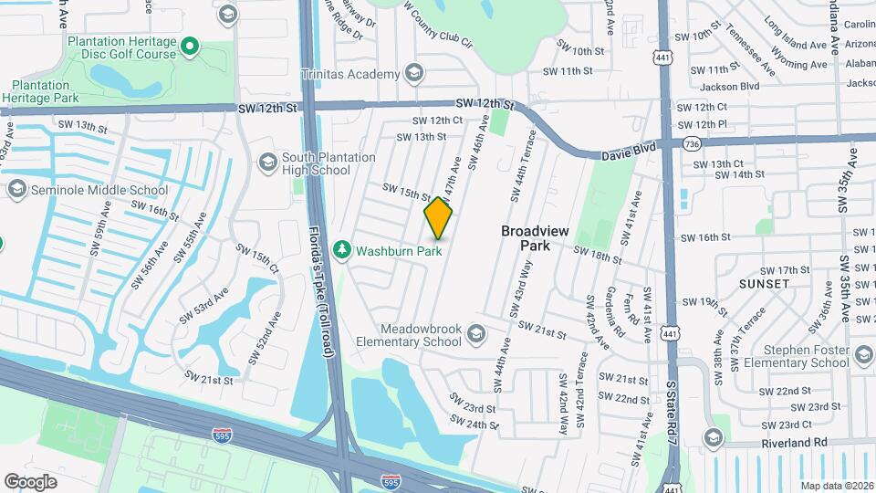 1740 SW 47th Ave Map and Location Details