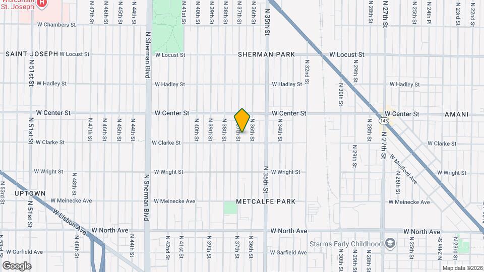 2616 N 37th St Map and Location Details