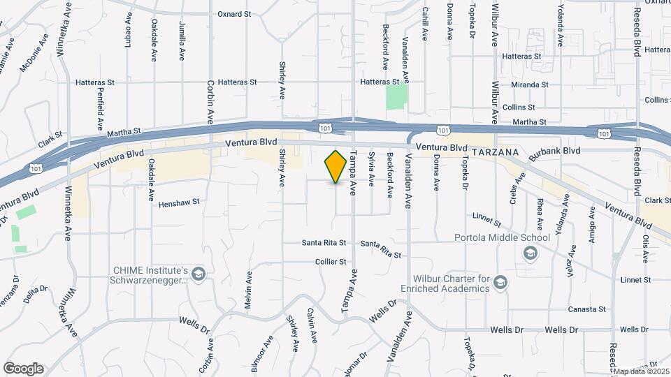 5445 Aura Ave Map and Location Details