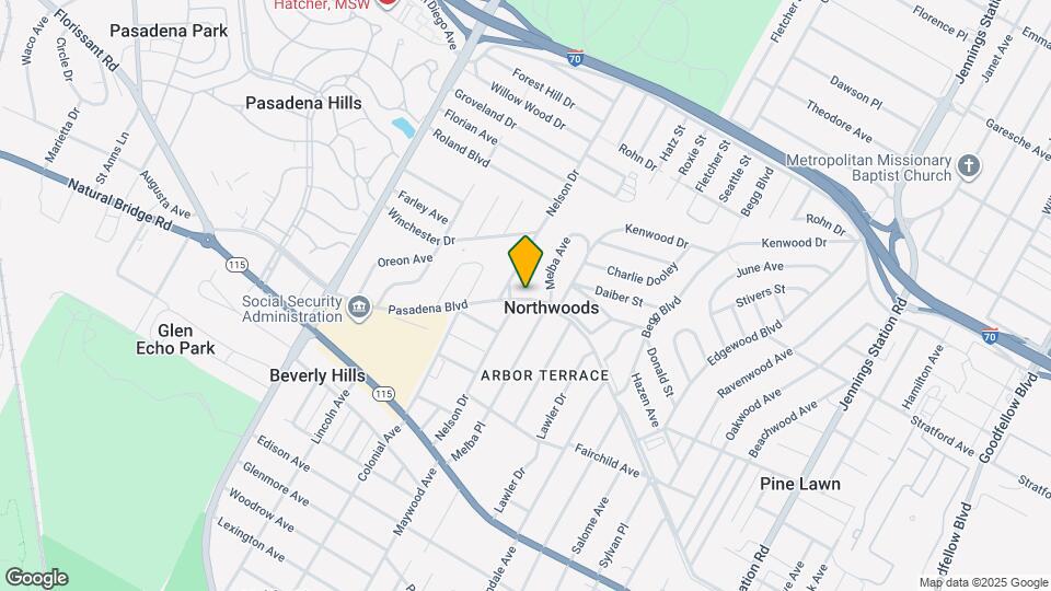 6949 Pasadena Blvd Mapa y Detalles de la Ubicación