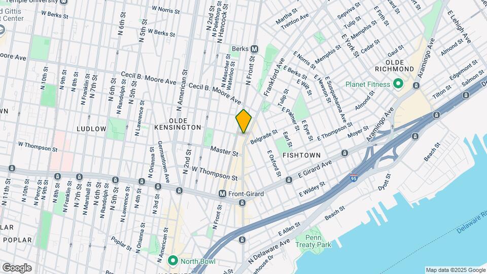 1444 Frankford Ave-Unit -2 Map and Location Details