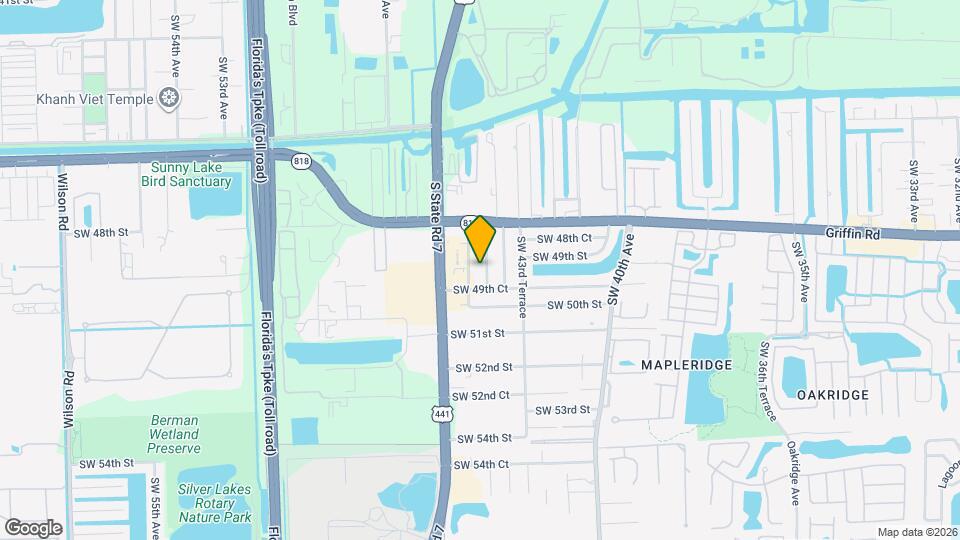 4927 SW 44th Ter Map and Location Details