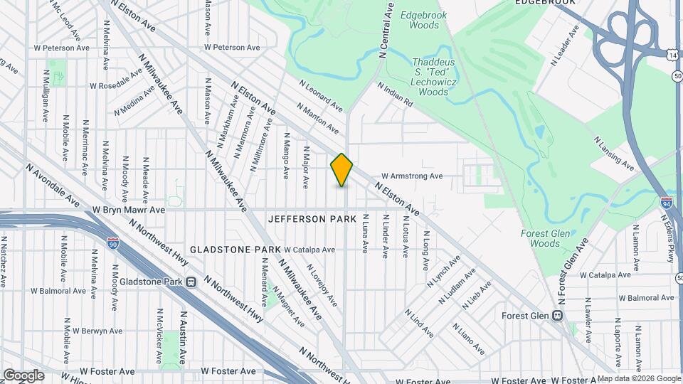 5626 N Central Ave Map and Location Details