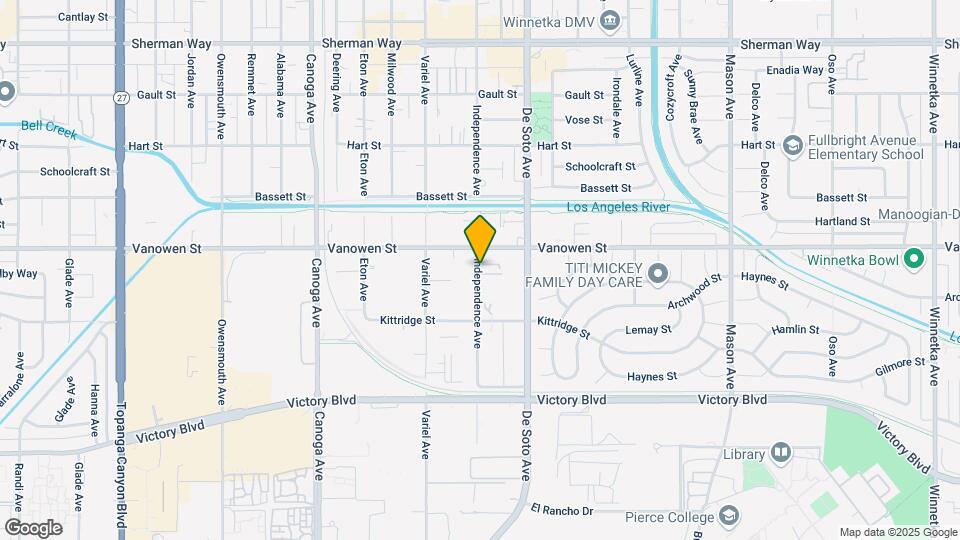 6734 Independence Ave Map and Location Details