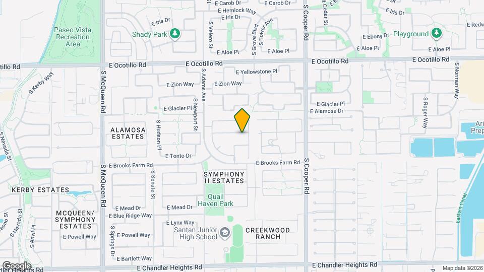 1705 E Coconino Dr Map and Location Details