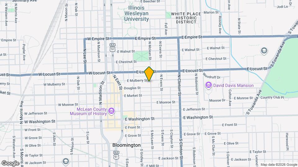 610 N Mclean St Map and Location Details