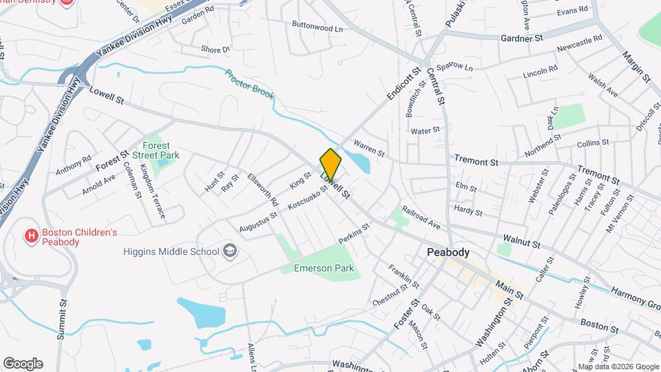 126 Lowell St Map and Location Details