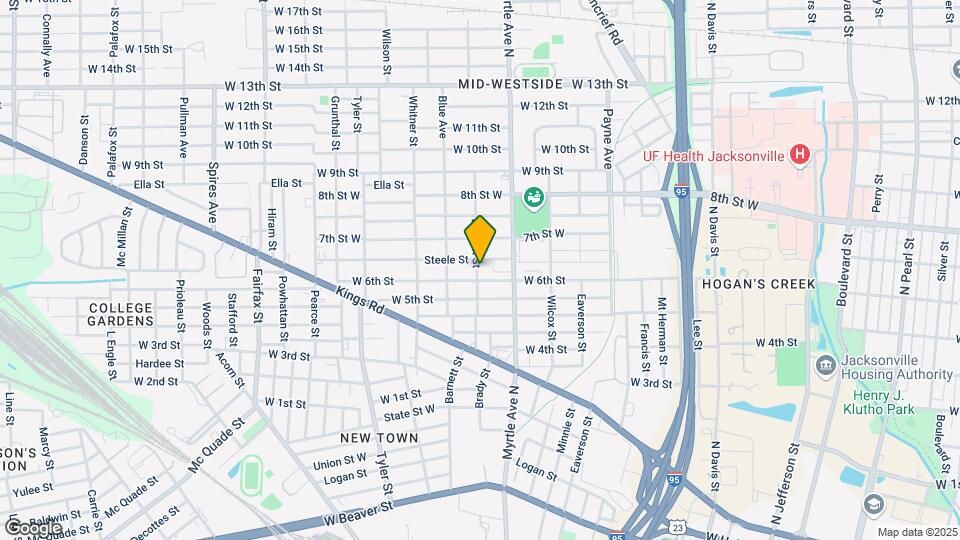 1621 Barnett St Map and Location Details