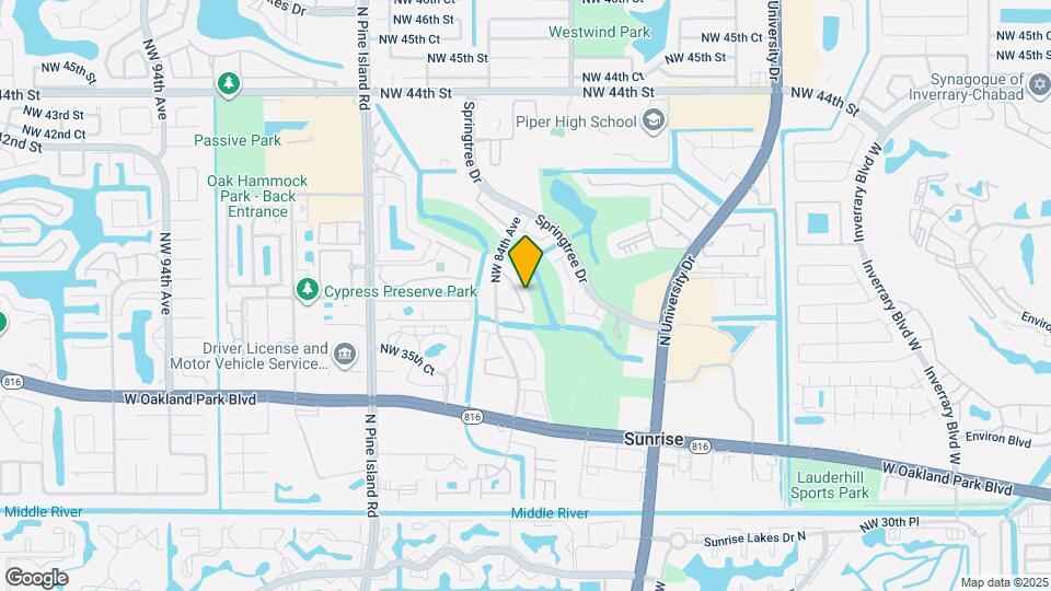 8329 NW 37th Pl Map and Location Details