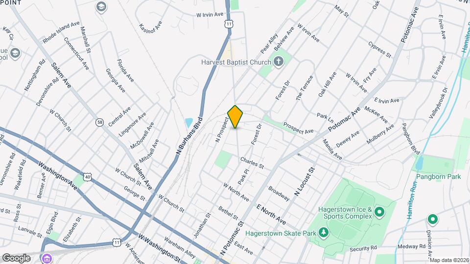 659 Pennsylvania Ave Map and Location Details