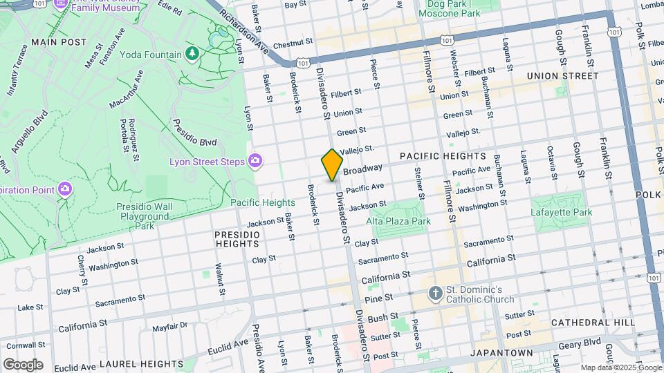 2505 Divisadero St Map and Location Details