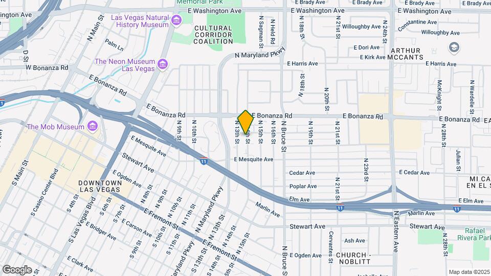 441 N 14th St Map and Location Details