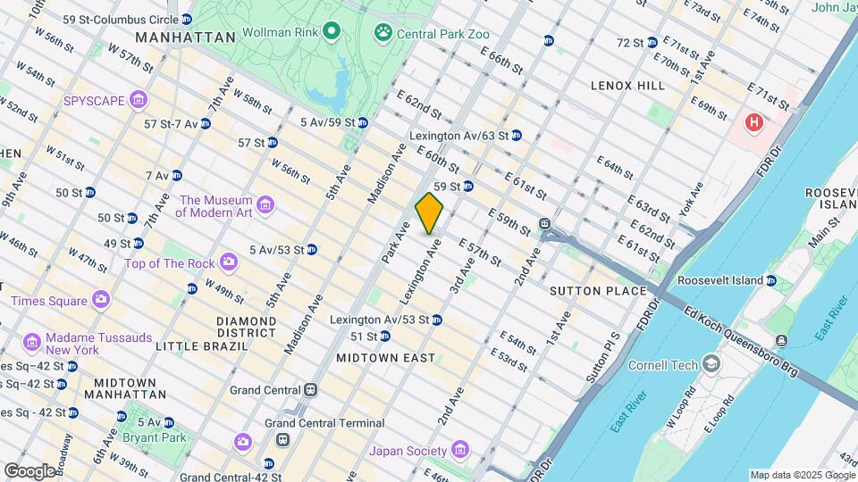 126 E 57th St Map and Location Details