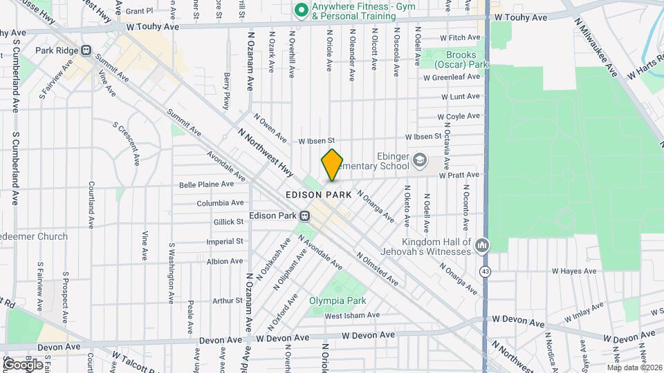 6759 N Oshkosh Ave, Unit Garden Mapa y Detalles de la Ubicación