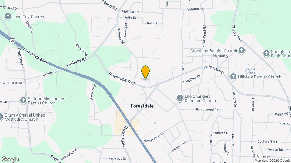 1652 Roberta Ln Map and Location Details