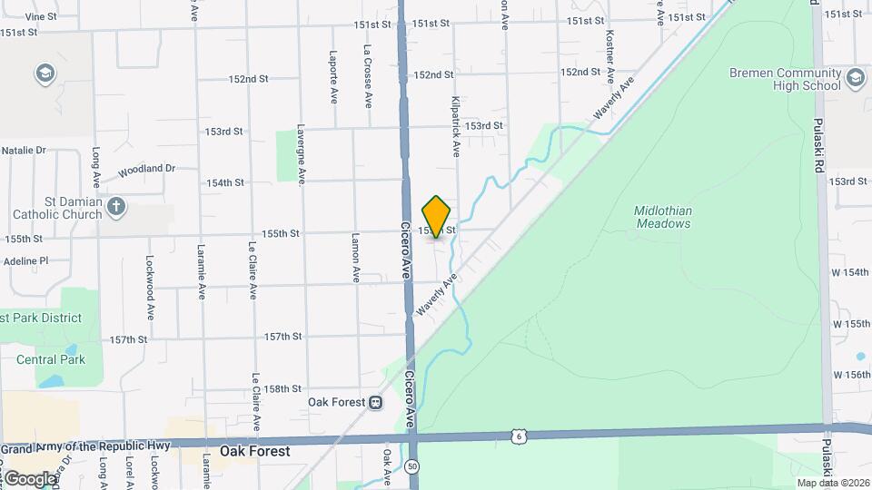 15551 Keating Ave Map and Location Details