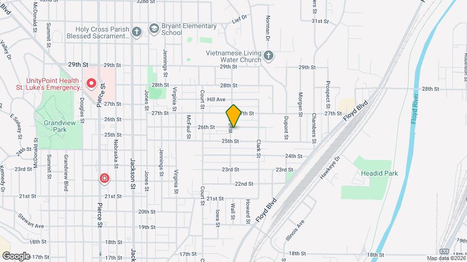 1300 26th St Map and Location Details