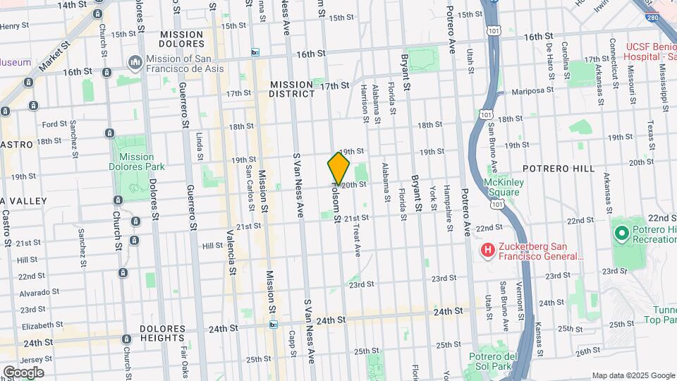 2405 Folsom St Map and Location Details