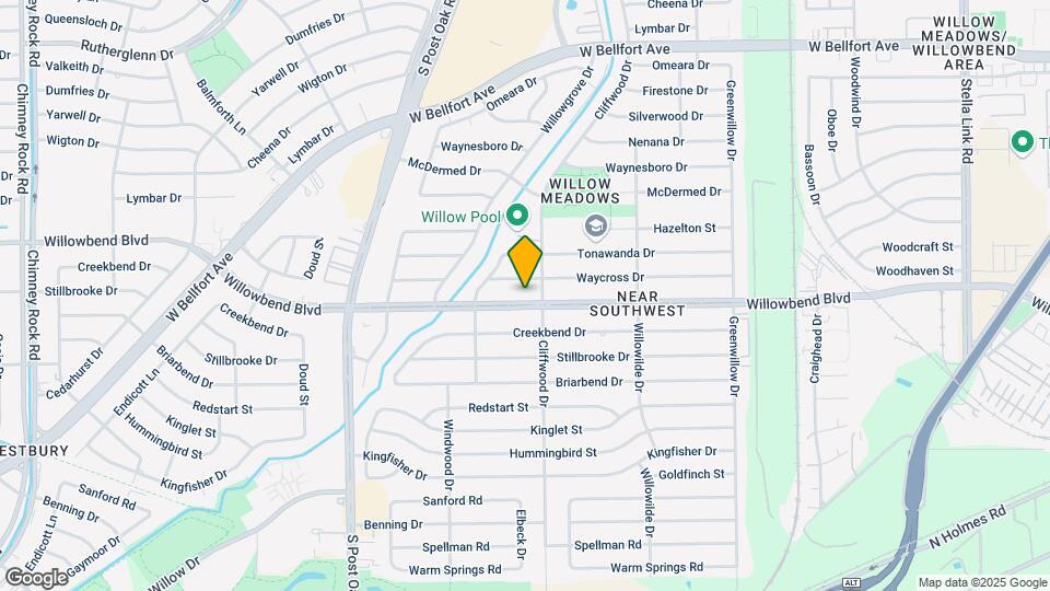 4710 Willowbend Blvd Map and Location Details
