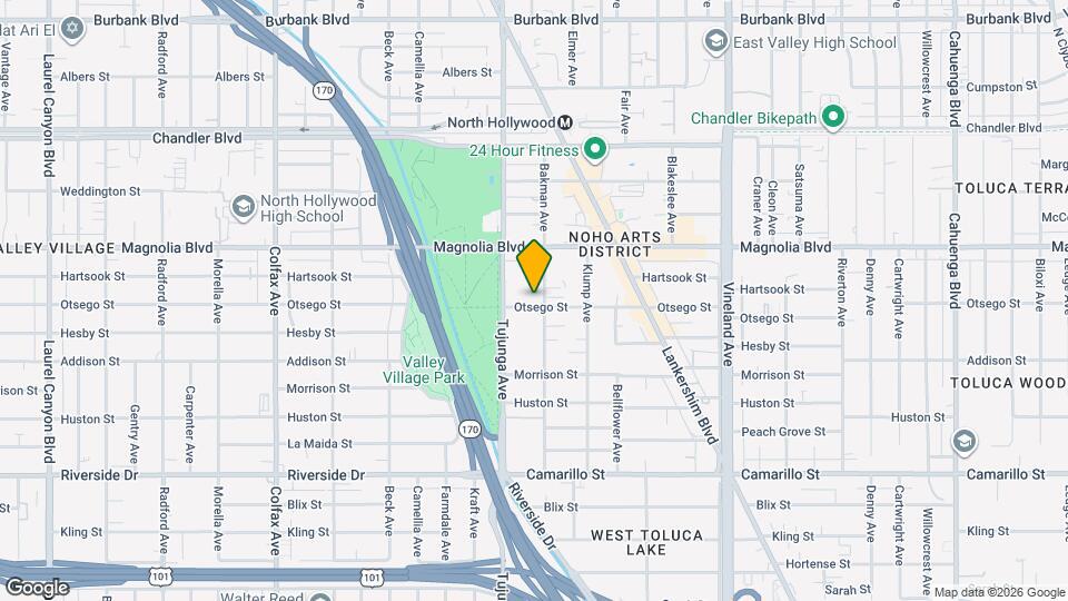 5105 Bakman Ave Map and Location Details