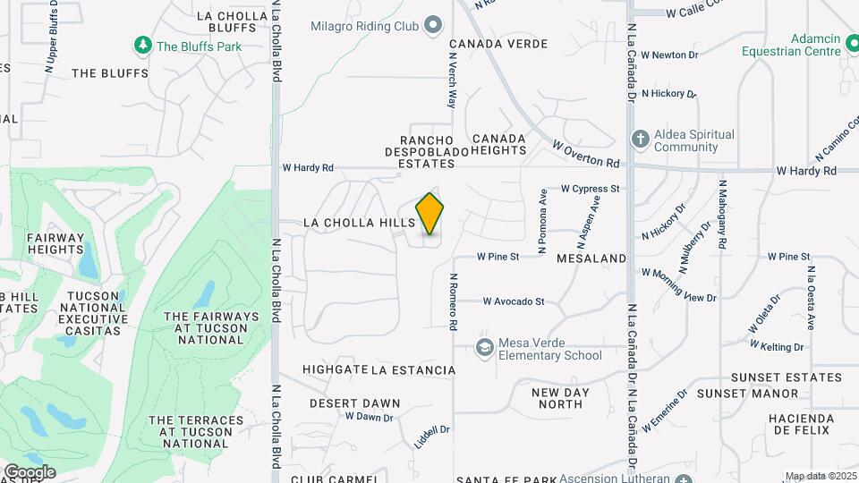 8638 N Little Oak Ln Mapa y Detalles de la Ubicación