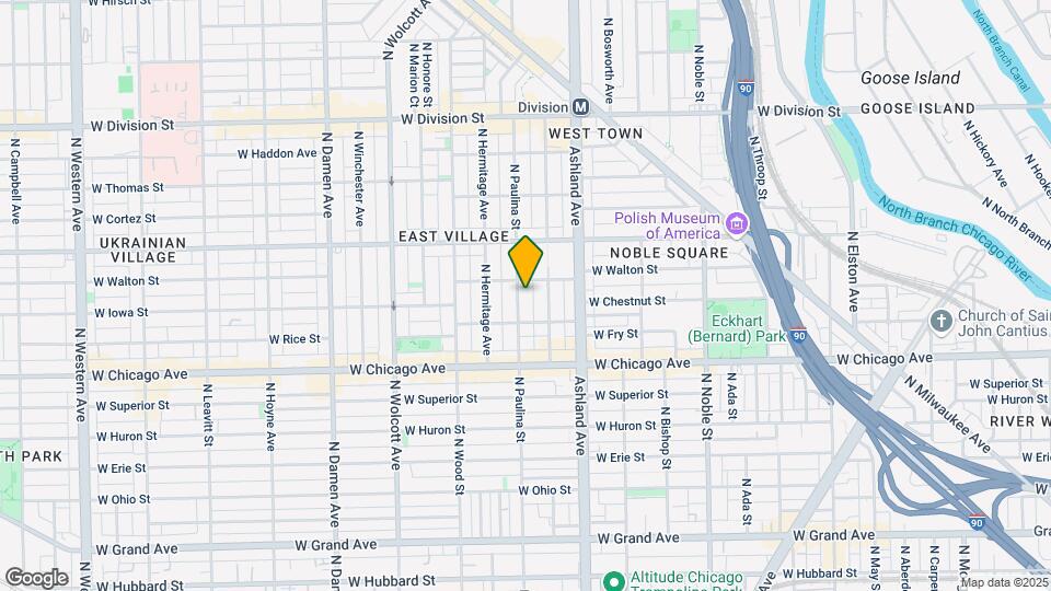 873 N Paulina St Map and Location Details