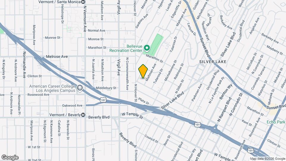 3615 1/2 Bellevue Ave Map and Location Details