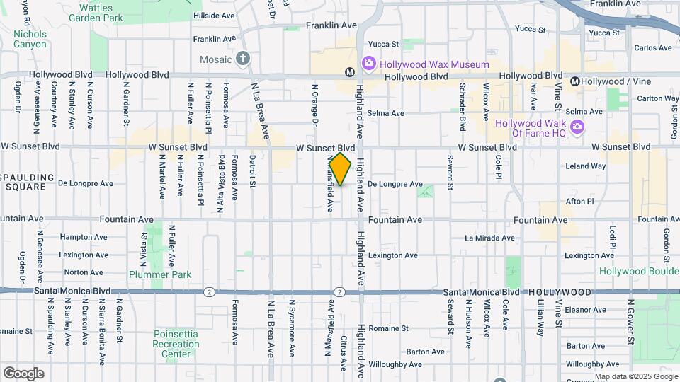 1349 N Citrus Ave Map and Location Details