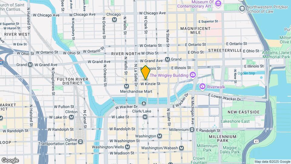 Original Town Of Chicago Map and Location Details