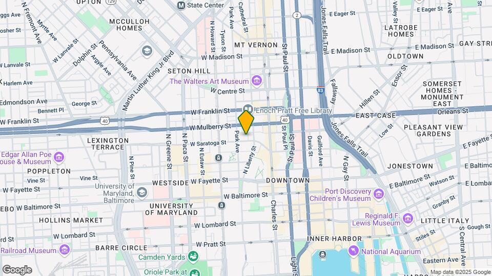 108 W Saratoga St Map and Location Details