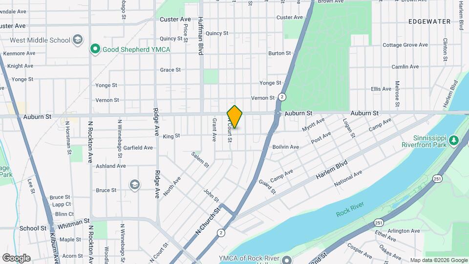 1401 N Court St Map and Location Details