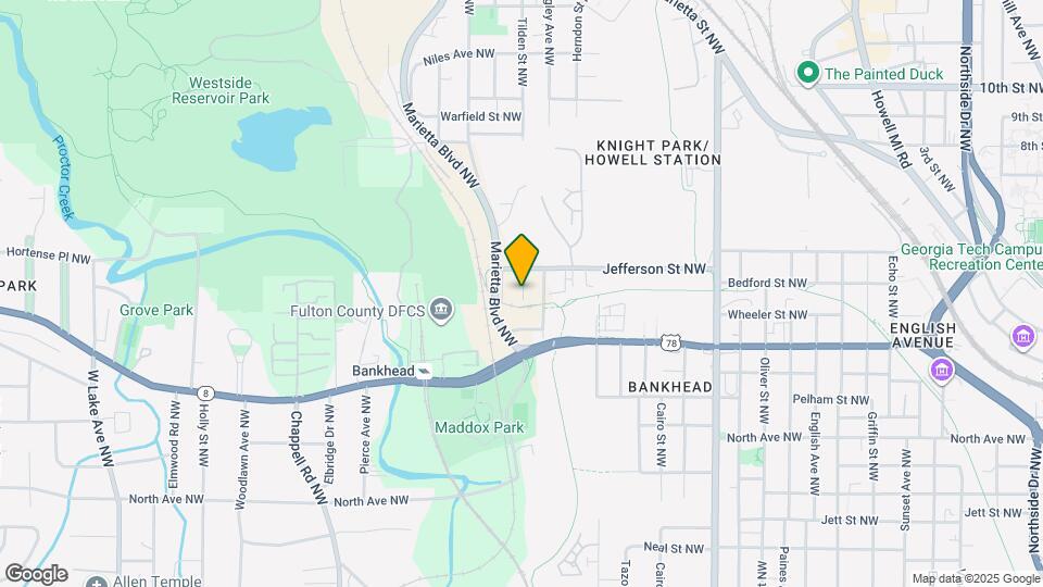 732 Glass St NW Map and Location Details