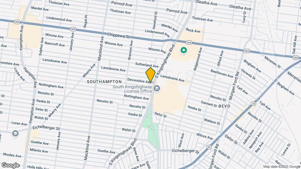 4908 Devonshire Ave, Unit 1E Map and Location Details