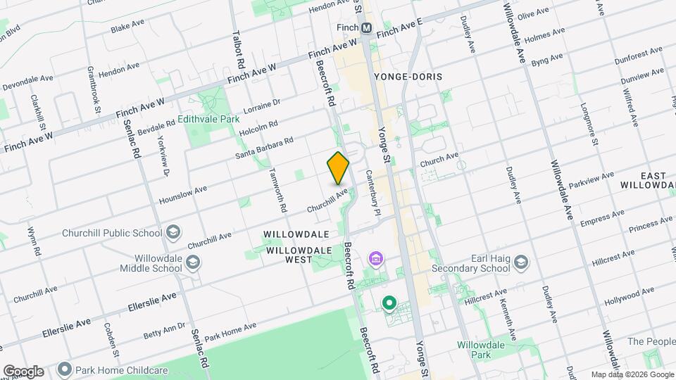 40 Churchill Av Map and Location Details