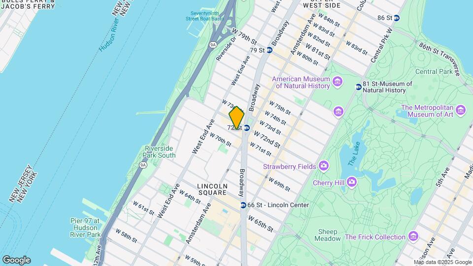 213 W 71st St Map and Location Details
