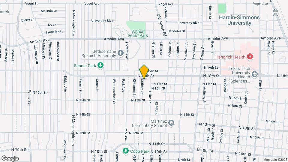 1709 Graham St Map and Location Details